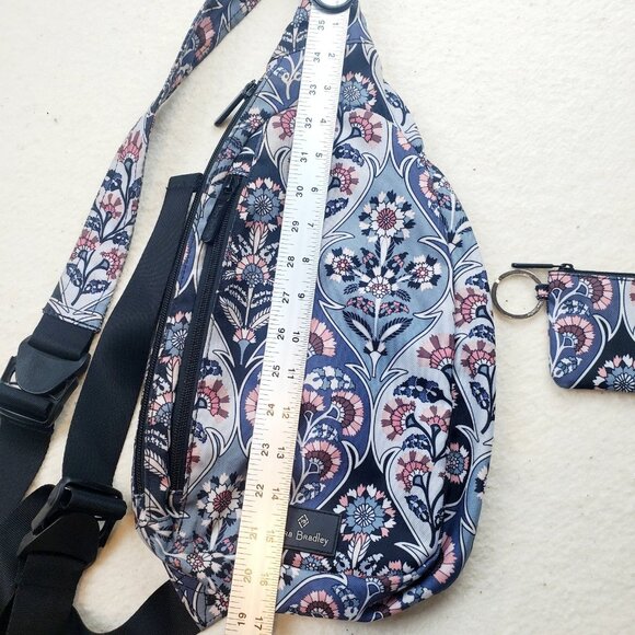 Vera Bradley Lighten Up Essential Compact Sling Purse Ornate Bloom & Zip ID Case main image 5